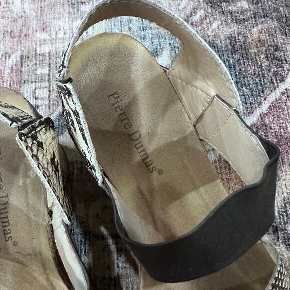 Pierre Dumas Hester 1 Womens Black Off-White Snake Print - Picture 3 of 8